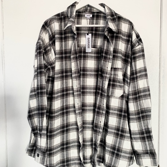 Garage Dylan Plaid Button Up Shirt (NWT) - Picture 6 of 7